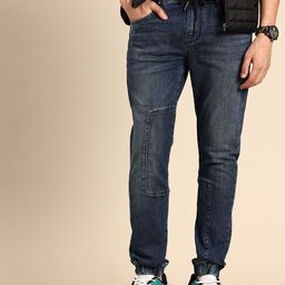 Being Human Men Heavy Fade Stretchable Joggers-image-17