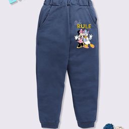 YK Disney Girls Minnie & Daisy Printed Cotton Joggers-image-40