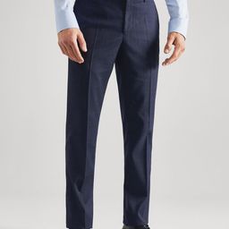 MANGO MAN Solid Slim Fit Sustainable Formal Trousers-picture-38