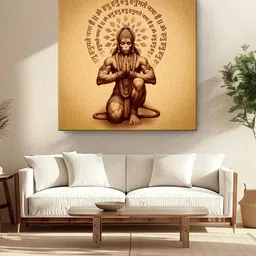 999Store Brown & Grey Canvas Religious Wall Paintings-15