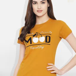 Fabflee Pack Of 2 Typography Printed Cotton T-shirts-image-90