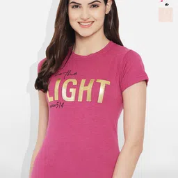 Fabflee Women Pack Of 3 Multicoloured Printed Round-Neck Short Sleeve Cotton T-shirt-image-90