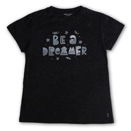Gini and Jony Girls Black Typography Printed T-shirt-image-67