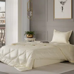 Stoa Paris Cream Coloured AC Room Single Bed Comforter-image-43