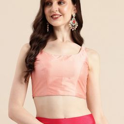 Ethnovog Ready To Wear Sleeveless Taffeta Blouse-image-25
