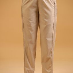 SAVI Women Relaxed Cotton Mid-Rise Straight Leg Trousers-image-75