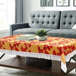 CASA-NEST Brown Geometric Printed 4-Seater Table Cover-image-65
