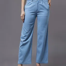 Miss Chase Women Wide Leg High-Rise Stretchable Light Weight Jeans-image-86