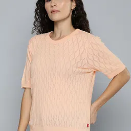 Levis Self Design Open Knit Pullover Sweaters image 5