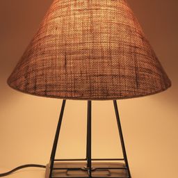 Devansh Beige Solid Traditional Frustum Table Lamp image 3