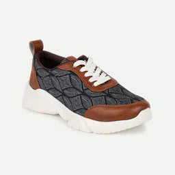 ZOUK Women Printed Textile Memory Foam Insole Sneakers image 2