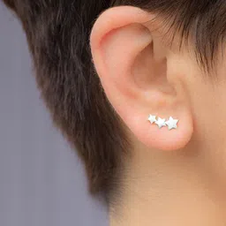 Goldnera 925 Sterling Silver Star Shaped Studs Earrings-30