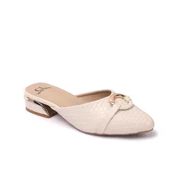 Carlton London Textured Party Block Mules with Buckles image 5