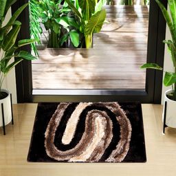 Kuber Industries Brown Printed Anti-Skid Door Mat-52