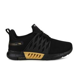Campus Men Black Mesh Running Shoes image 4