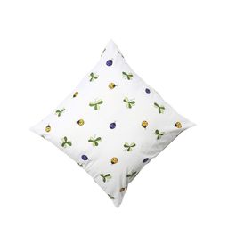 Contrast Living Set Of 2 White & Green Quirky Printed Square-Shape Cushion Cover image 2