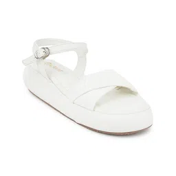 Lavie Textured Party Platform Sandals with Buckles-35