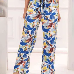 ETC Women Floral Printed Relaxed Fit Culottes Trousers-image-29