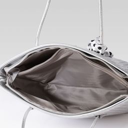 Mast & Harbour Textured Structured Shoulder Bag With Scarf image 3