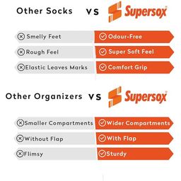 Supersox Kids Pack Of 5 Calf Length Socks With Organizer image 4