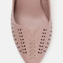 Marc Loire Textured Block Pumps with Laser Cuts image 3