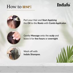 INDALO 11-in-One Herbal Anti-Dandruff Hair Oil with Neem & Brahmi - 100ml image 4