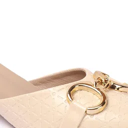 Carlton London Textured Party Block Mules with Buckles image 4
