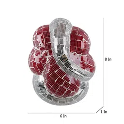 Devansh Red Textured Ganesh Ji Contemporary Flash Mount Light image 2