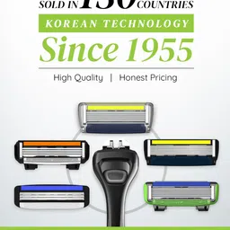 LetsShave Men Set of 4 Pro 6 Plus Shaving Razor Blades image 4