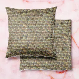 ArtzFolio Multicoloured Set of 2 Square Cushion Covers-2