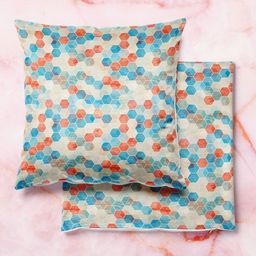 ArtzFolio Multicoloured Set of 2 Square Cushion Covers-20