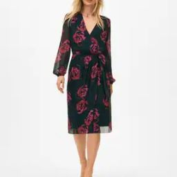 Signature Rose Wrap Dress-image-5