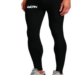 Solid Men Black Tights-image-66