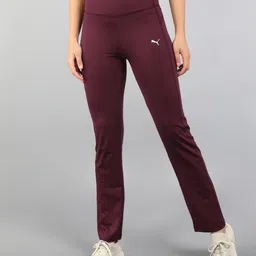 puma Ws Straight Leg Pants Women Solid Maroon Track Pants-picture-26