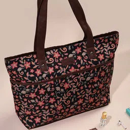 Happening Hippo Floral Printed Structured Handheld Bag-32