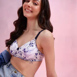 DressBerry Flora Print Medium Coverage Underwired Lightly Padded Bra DRM-DB-MK12B-image-41