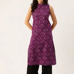 FERANOID Floral Printed Pure Cotton Kurta-41