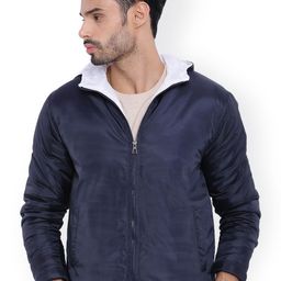 Campus Sutra Navy Hooded Jacket-image-44