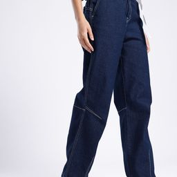 glitchez Women Slouchy Fit Stretchable Jeans with Belt-image-43