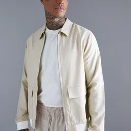boohooMAN Checked Oversized Tailored Jacket-image-13