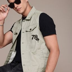 The Roadster Life Co. Sleeveless Pure Cotton Tailored Jacket-47