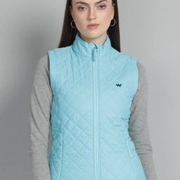 Wildcraft Women Blue Solid Lightweight Quilted Jacket-image-79