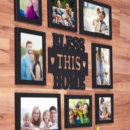 Art Street Black Solid Set Of 8 Wall Photo Frames image 2