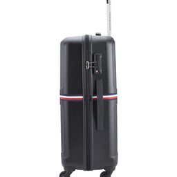Tommy Hilfiger Solid Soft 4 Wheels 360-Degree Rotation Large Trolley Bag image 5