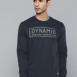 Alcis Men Navy Blue Cotton Printed Sweatshirt-image-92
