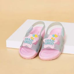 Pantaloons Junior Grey & Pink Back Strap Sandals-image-59
