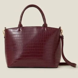 Accessorize London Maroon Textured Handbag-97