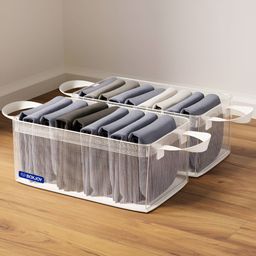 BOXJOY PVC Transparent Set of 2 Water Resistant Multi-Utility Organisers-32