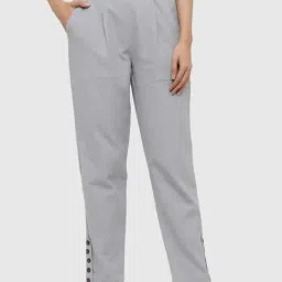 Jaipur Kurti Grey Cotton Pants-picture-41