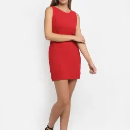 Global Republic Red Slim Fit Dress-image-51
